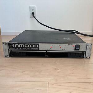 AMCRON アムクロン micro-tech 1000 ジャンク電源確認