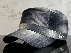 【未使用品】20QE お洒落★NEW ERA ニューエラ ワーク キャップ 帽子 CAP ファンにも嬉しいお洒落なグレー系チェック柄《Size 8・63.5㎝》