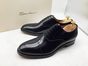 【未使用極美】Santoni サントーニ ★ イタリア製 内羽ストレートチップドレス UK8.5 ★