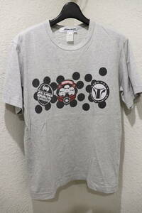 即決 13SS COMME des GARCONS SHIRT コムデギャルソンシャツ × STAR WARS スターウォーズ プリントTシャツ メンズS グレー