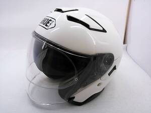 【送料無料】良品 SHOEI ショウエイ J-Cruise2 Jクルーズ2 ルミナスホワイト Sサイズ インナーバイザー ジェットヘルメット