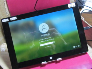 ジャンク fujitsu arrows Tab QH30/w　farq30wrj2　Windows　黒　10型 　タブレット　難　10-7186