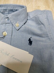 新品　ベビー用　80サイズ　ボーイズ　ラルフローレン　RALPH LAUREN　シャツ　ブランド　綿100%　 ボタンダウンシャツ　長袖シャツ