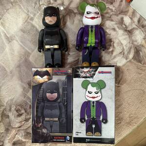 2体セット ベアブリック BE@RRBRICK バットマン ジョーカー BATMAN JOKER 400% ダークナイト DARK KNIGHT メディコムトイ medicom toy