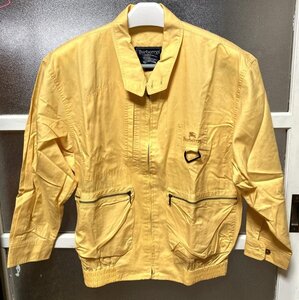 【 BURBERRYS 】バーバリー やまぶき色 ジップアップ ブルゾン Mサイズ ジャンパー BBP-35-816-64 綿100% 日本製 貴260 三