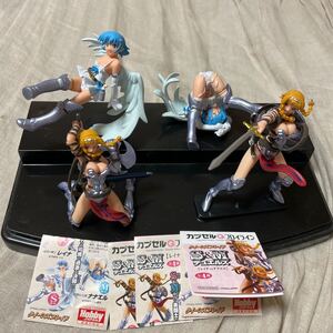 海洋堂　カプセルQフロイライン　クイーンズブレイド　S＆Mデュエルズ　4種