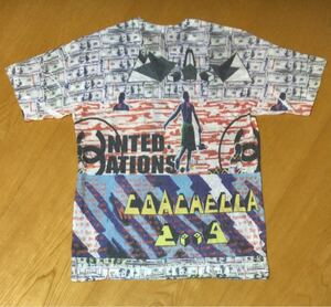 【 M.I.A. Coachella Vintage Live Limited T-Shirt 】エム・アイ・エー 総柄 コーチェラ Tシャツ ファレル・ウィリアムス Diplo Madonna