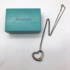 TIFFANY&Co. ティファニー ネックレス オープンハート シルバー 925 アクセサリー P196