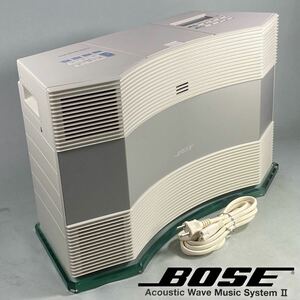 S240528【音出しOK現状販売】BOSE Acoustic Wave Music System II ボーズ アコースティックウェーブミュージックシステムCDラジオ ガラス台