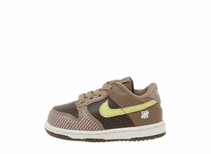 Undefeated Nike TD Dunk Low SP "Canteen/Lemon Frost" 12cm DJ4307-200