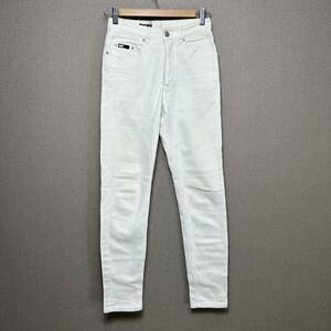 YT1303 DNKY JEANS ダナキャランニューヨークジーンズ ホワイトデニム サイズ2 コットンストレッチジーンズ