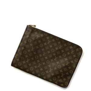 85年製 旧型 LOUIS VUITTON ルイヴィトン M44498 エテュイ ヴォワヤージュGM クラッチバッグ 書類カバン モノグラム ブラウン ヴィンテージ