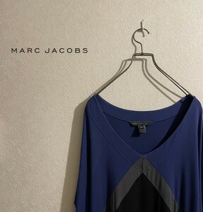 ◯ MARC JACOBS レーヨン チュニック ワンピース / マークジェイコブス カットソー パープル ブラック 紫 黒 M Ladies #Sirchive