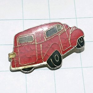 送料無料)レトロカー 赤 薄いひび割れあり 自動車 ピンバッジ PINS ピンズ A13027