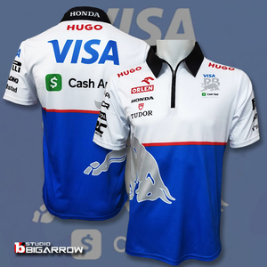 【Lサイズ】VISA Cash App RB F1チーム レプリカポロシャツ 角田裕毅 ローソン アパレル