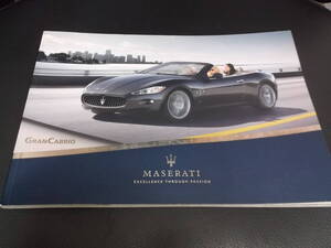 マセラティ　グランカブリオ　カタログ　maserati　　GranCabrio　spyder グラントゥーリズモ　英文　７７ページ