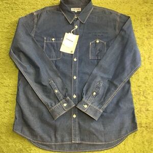 【AVIREX】TYPE BLUE deadstock/『LASTCALL』/denimshirt/size2XL/