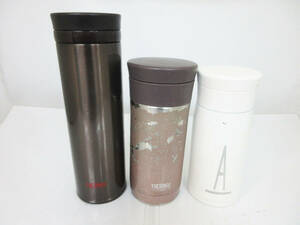 N8939【水筒】3本★サーモス THERMOS★JNO-501 500ml★JMZ-350ID 350ml★JMK-350 0.35L★直飲み 真空断熱ケータイマグ ステンレスボトル★