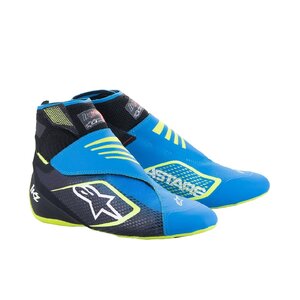 alpinestars(アルパインスターズ) カートシューズ TECH-1 KZ V2 SHOES (サイズUSD： 8.5) 1795 BLACK ENAMEL BLUE YELLOW FLUO