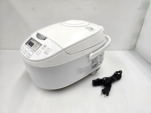 【中古品】 ニトリ NITORI マイコン式 炊飯器 炊飯ジャー リズ 5.5合炊き MB-FS3017N 2021年製 ホワイト ○YR-17287○