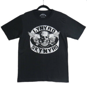 レーナード・スキナード Lynyrd Skynyrd ロックTシャツ　半袖 Tシャツ メンズ ブラック Mサイズ プリント ロックバンド 【1906-S／M2】