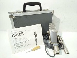 (1円スタート！) SONY ソニー コンデンサーマイク C-38B コンデンサー型マイクロホン 音響機器 動作良好 BT6876