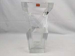 ☆1円スタート☆【中古】美品　Baccarat　バカラ クリスタル アーキテクチャー 大型 ベース 花瓶 飾壷