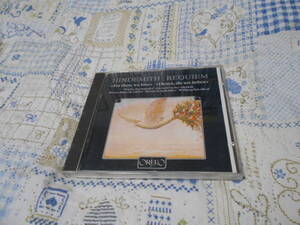 ＣＤ　HINDEMITH REQUIEM　ヒンデミット:前庭に最後のライラックが咲く時