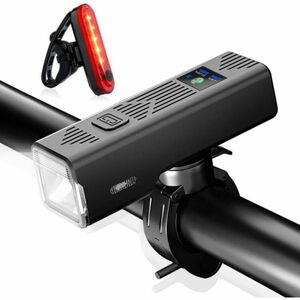 自転車 ライト 3000mAh　ヘッドライト 防水 自動点灯モード USB充電式