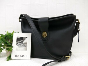 COACH オールド コーチ◆アーカイブ 9948◆カーフ レザー 本革◆ショルダー バッグ◆ブラック◆新品同様◆超美品◆ヴィンテージ◆N8150