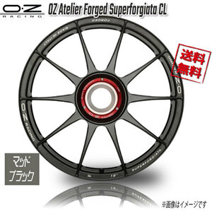 OZレーシング OZ Atelier Forged Superforgiata CL マットブラック 19インチ 8.5J+53 4本 84 業販4本購入で送料無料