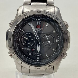 G082-C8-1243◎ CASIO カシオ EDIFICE エディフィス タフソーラー EQW-T1010 SS メンズ腕時計 稼働