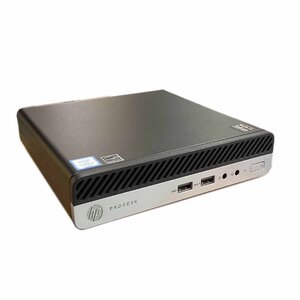 訳アリ HP ProDesk 400 G4 DM 第8世代 Core i5 8500T 2.1GHz メモリ8GB SSD M.2 128GB Windows10Pro デスクトップPC I90