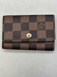 Y05042 LOUIS VUITTON ルイヴィトン ダミエ キーケース ミュルティクレ 6連