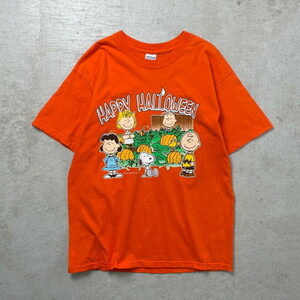 PEANUTS スヌーピー ハロウィン プリントTシャツ キャラクターTシャツ メンズL