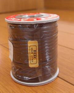 ★革　クラフトレース１巻　3ｍｍ巾　30ｍ　チョコ　CRAFT　LACE　BEKO　GENUINE LEATHER　