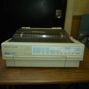 ☆ EPSON DOTPRINTER ドットプリンタ 80桁 LQ-570+ 通電確認、動作品 現状渡し 大阪から AA2404