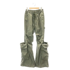 スライ SLY 24SS BIG PK FLARE CARGO パンツ カーゴ フレア イージー 2 カーキ /HK ■OS レディース