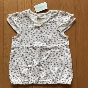 Biquette　ビケット　半袖 Tシャツ 花柄 100cm