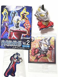 ウルトラマン ジャスティス まとめ売り ジャンク品 シール オールヒーローズチャームコレクション ウルトラマンコスモス すくい人形