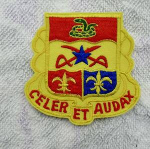 実物 米陸軍 第6野戦 砲兵大隊 パッチ 6th Field Artillery Battalion Patch エッジカット