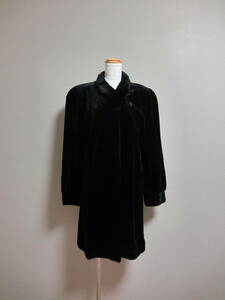 美品　高級　SAGA MINK　サガミンク　毛皮　シェアードミンク　コート　ブラック　ブラウン　Ｆ