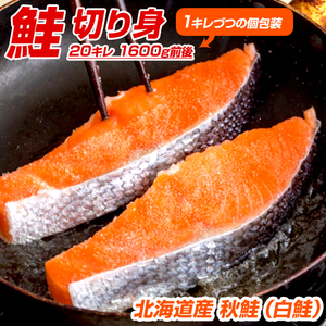 北海道産 鮭 切身 20キレ 送料0円 | 甘塩 秋鮭 白鮭 さけ しゃけ サケ 切身 シロサケ 秋鮭半身 鮭半身 敬老 敬老の日 敬老ギフト