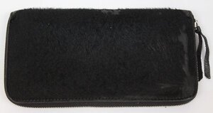 1A8119■OLDJOE LONG ZIP WALLET BLACK HAIR オールドジョー ロングジップウォレット 財布 ブラックヘアー