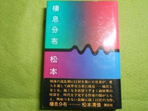 肉筆サイン本■松本清張■棲息分布■昭和５２年初版■署名本