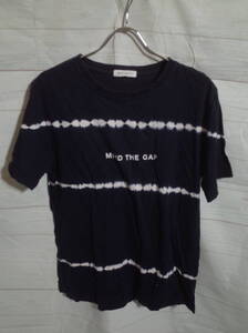 メンズ pk765 THE SHOP TK ザ ショップ ティーケー 抜染ボーダー 半袖Tシャツ L ネイビー 紺