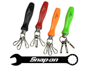 Snap-on（スナップオン）ハードグリップ 樹脂 旧型 グリップ キーホルダー レッド