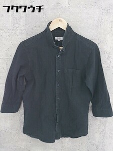 ◇ RENOMA HOMME 長袖 シャツ M ブラック # 1002799496292