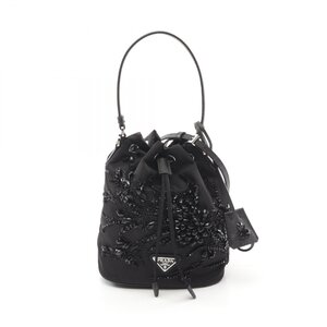 プラダ RE NYLON BUCKET BAG WITH RAMAGE EMBROIDERY TESSUTO SAFFIANO ブランドオフ PRADA ナイロン ハンドバ