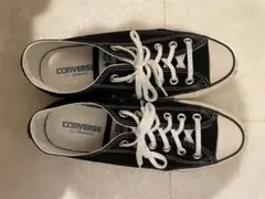 CONVERSE 黒 スニーカー キャンバス　25センチ